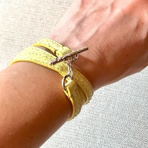 IPPOLITA Yellow Leather Wrap Bracelet